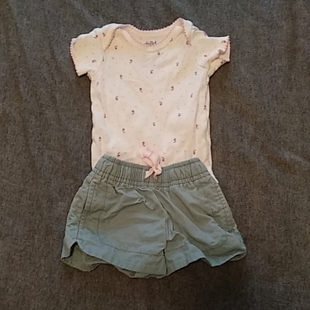 Baby onsie and shorts